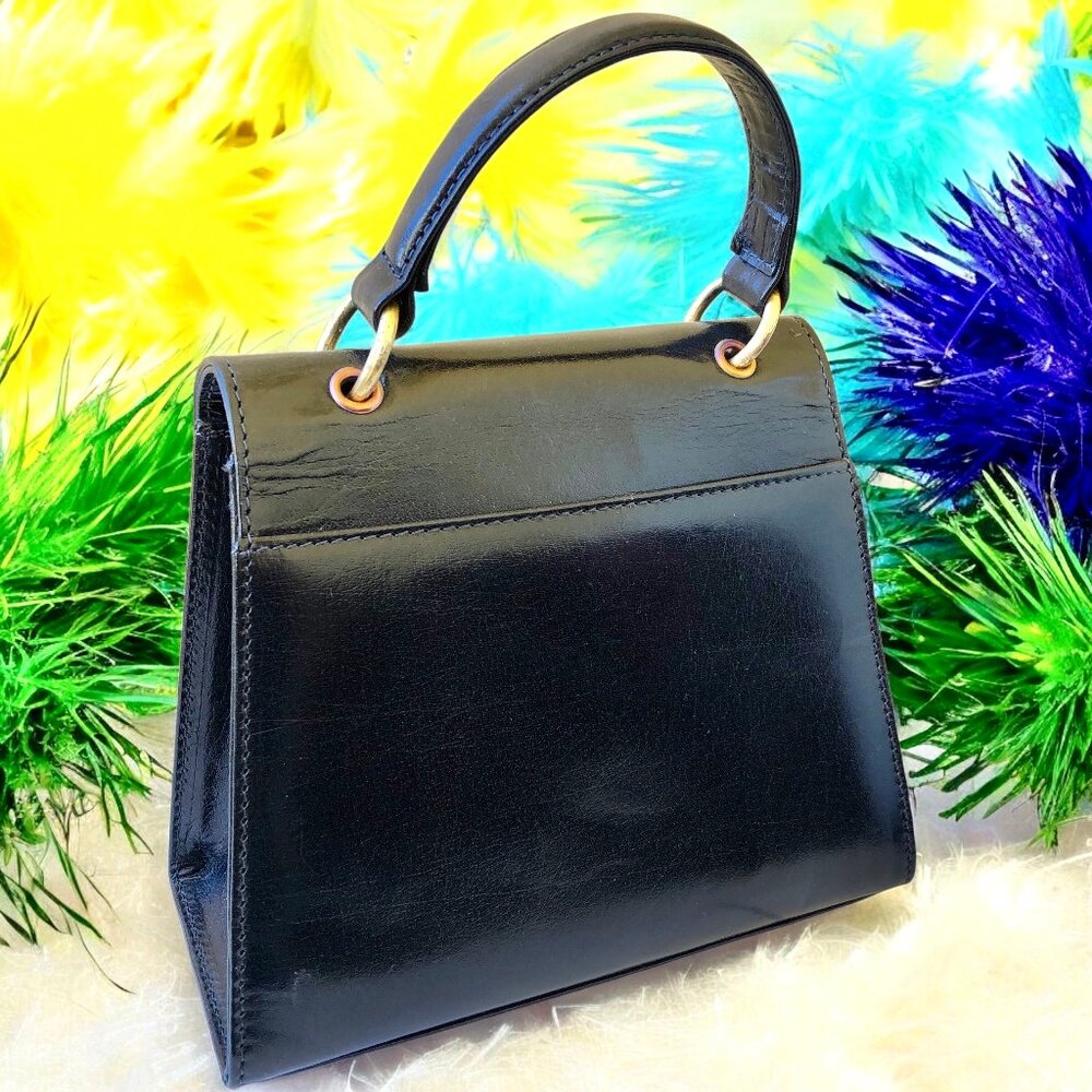 Albert Nipon Vintage 80's Purse Top Handle Struct… - image 3